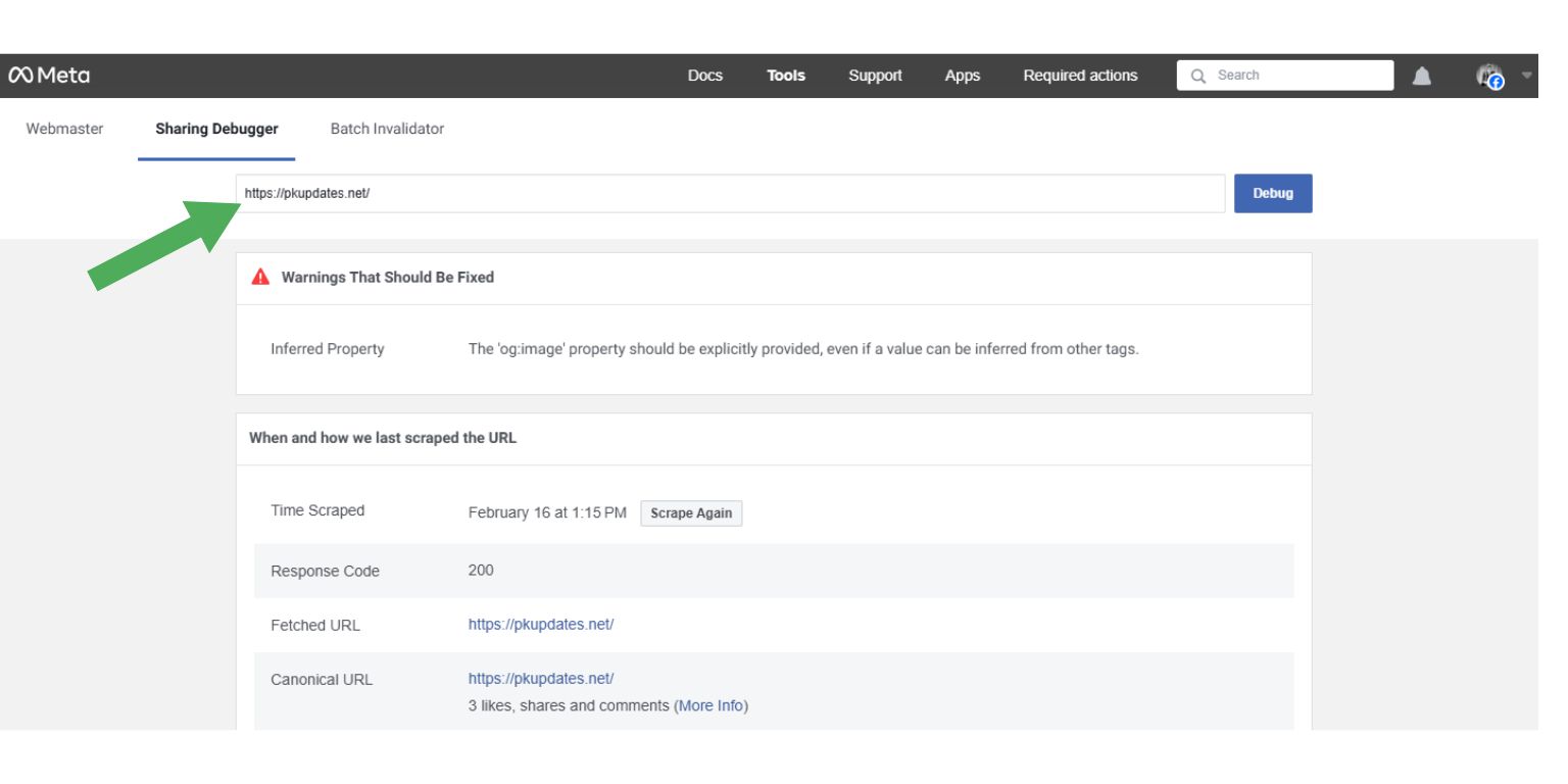 How to Clear Facebook Link Preview Cache (Debug Tool)