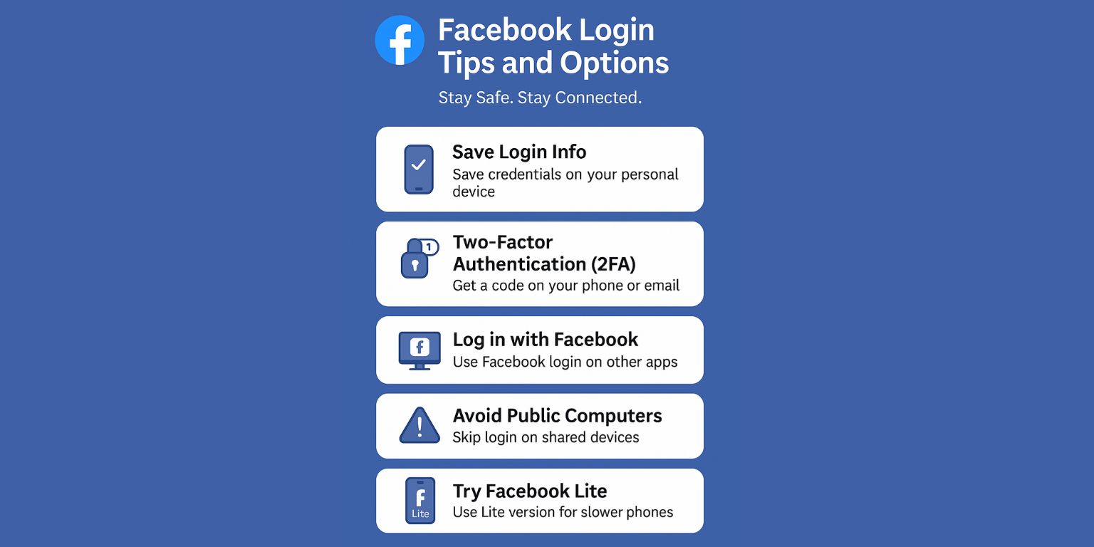 Facebook Login Tips and Options