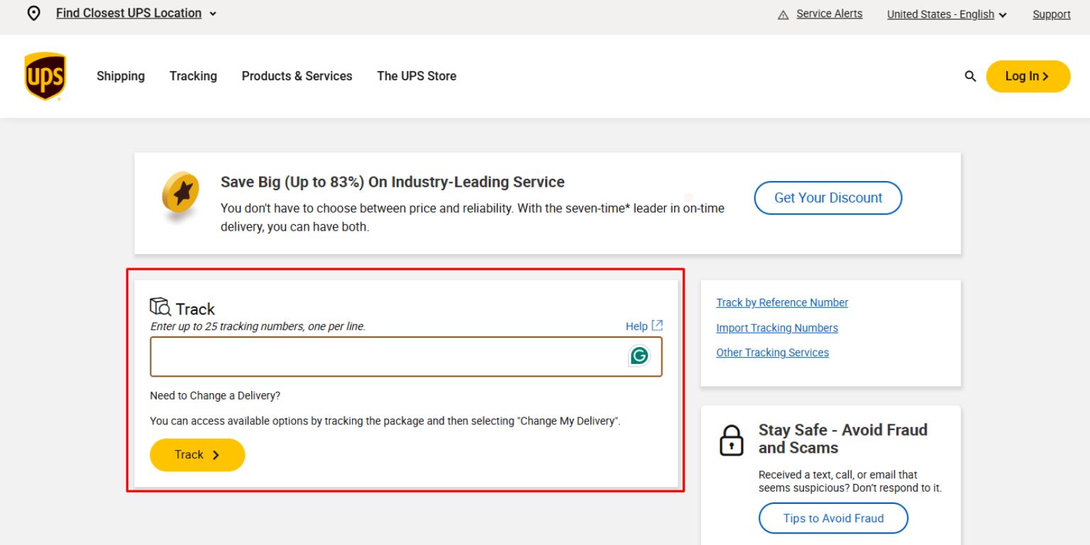 Use Your UPS Tracking Number to Check Status