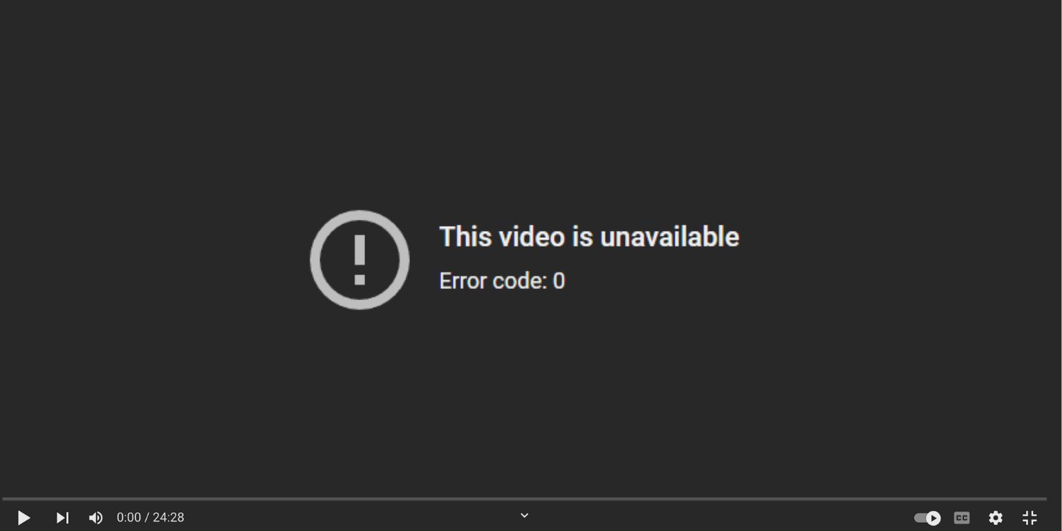 What Is Error Code 0 on YouTube