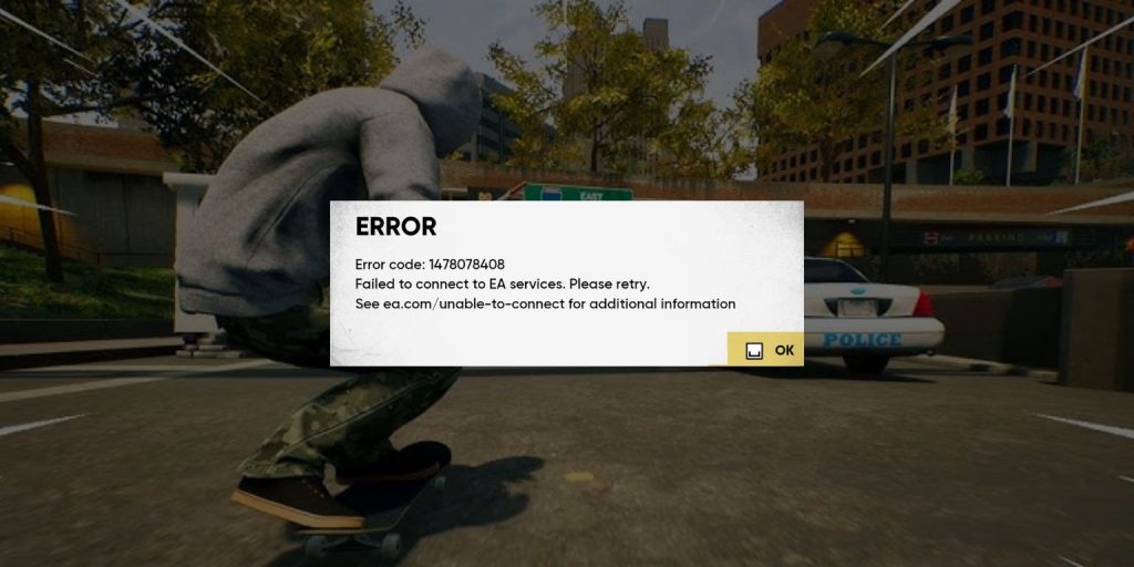 What Is Skate Error Code 1478078408